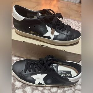 Golden Goose Black and White Star Sneakers